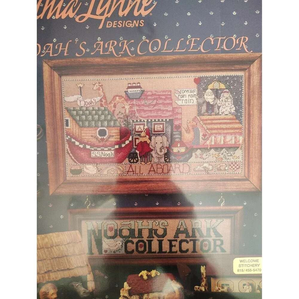 Alma Lynne Noahs Ark Collector Cross Stitch Pattern Leaflet Booklet ALX124 1994